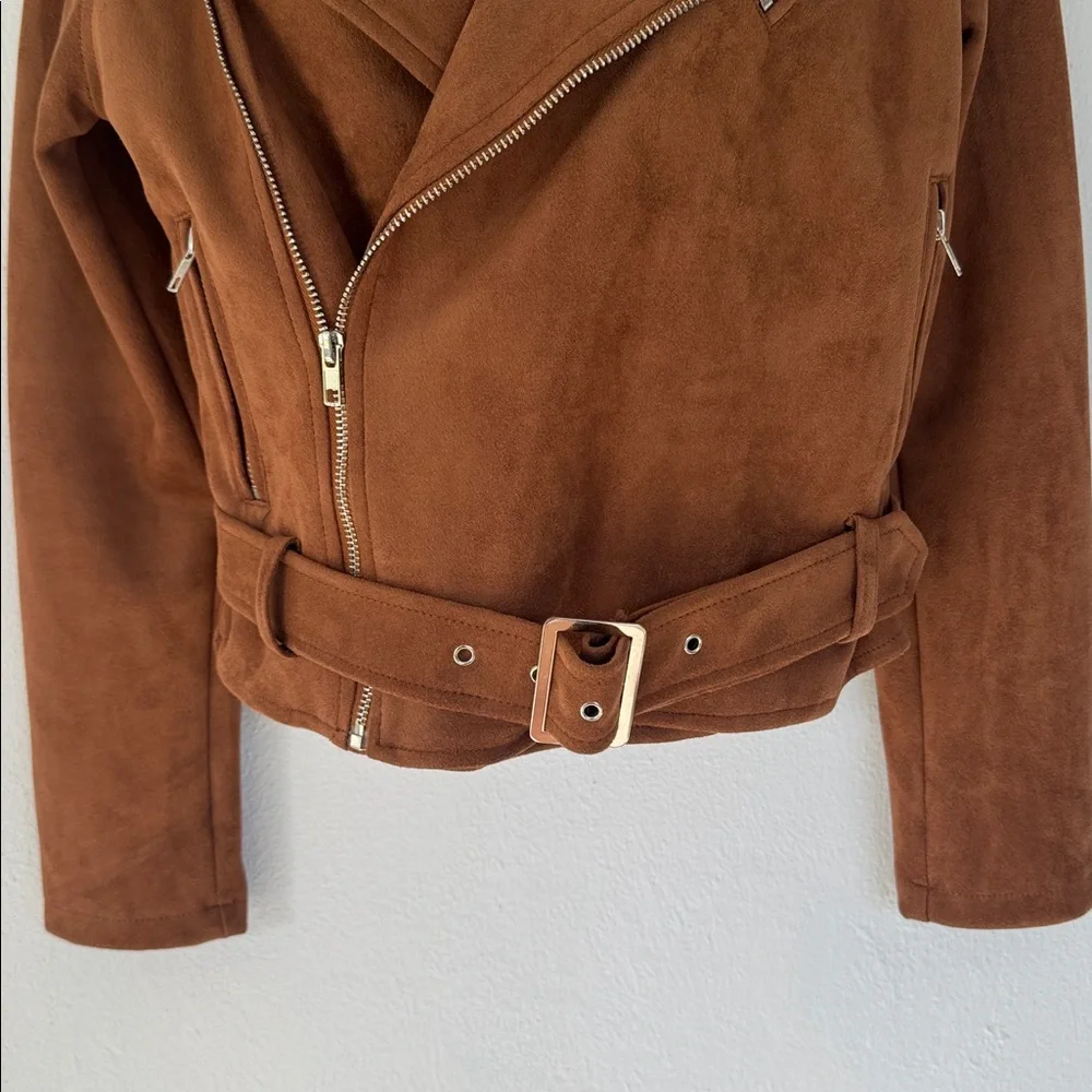 26 international sunset lane brown suede jacket size small - Picture 5 of 16